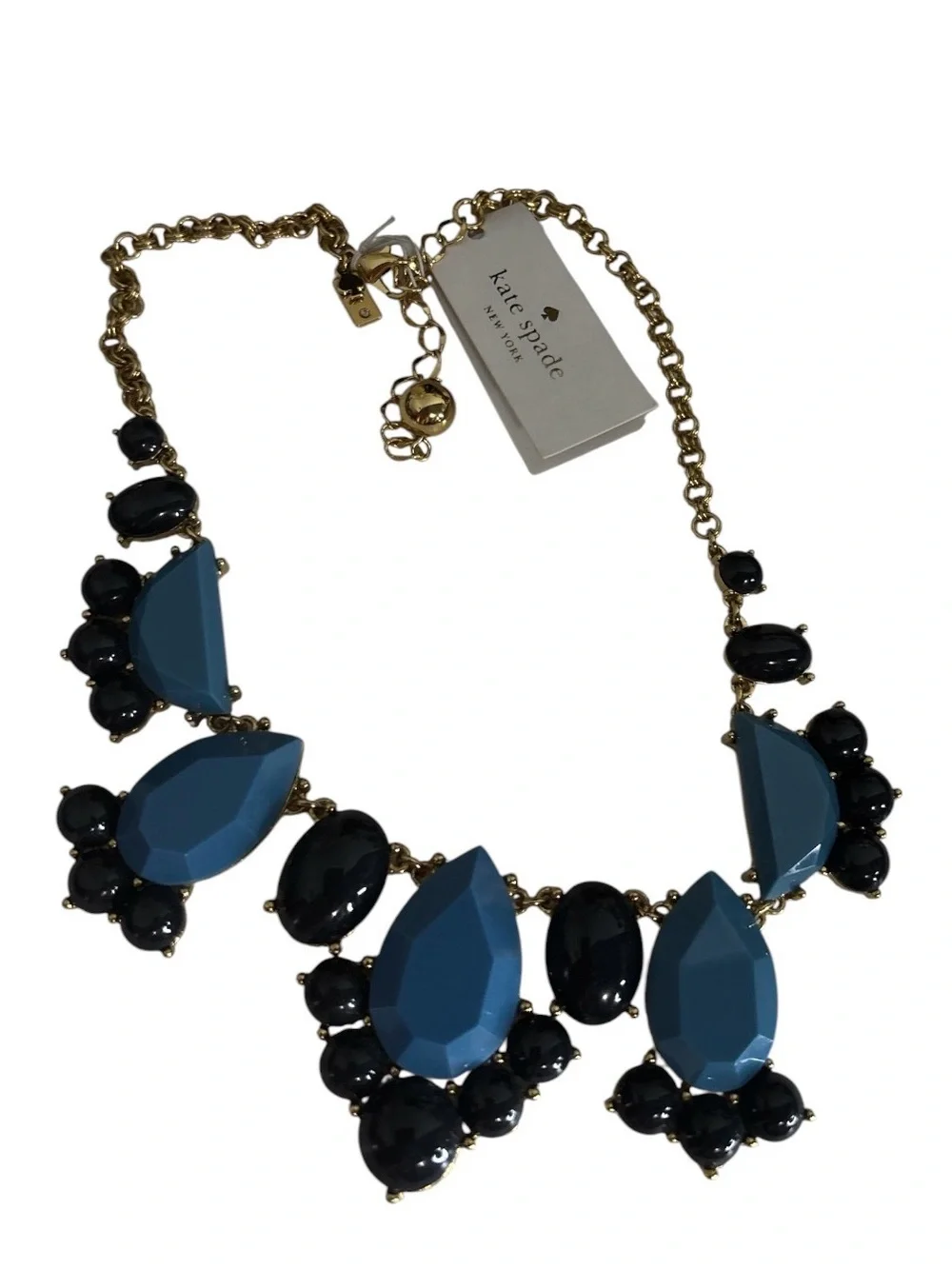 Kate Spade Blue Statement Bib Necklace
